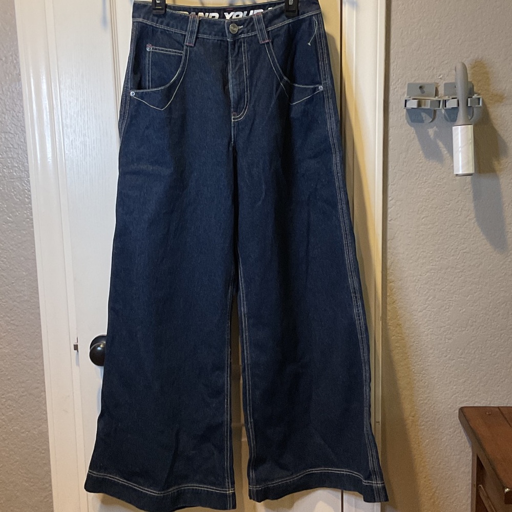 Dark Blue Wide skater pants